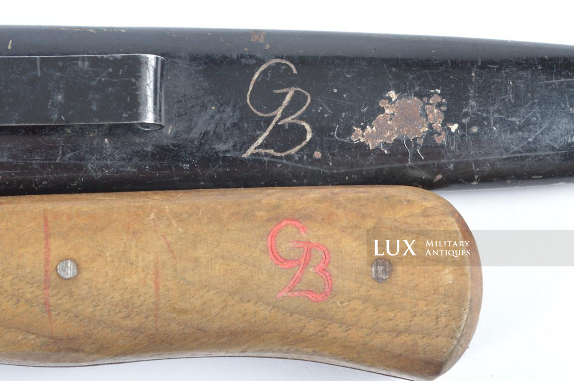 German hHer/Waffen-SS personalized fighting knife, « GB » - photo 22