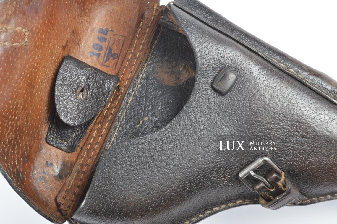 Gaine de pistolet allemand P08 en cuir de porc, « 1942 » - photo 14