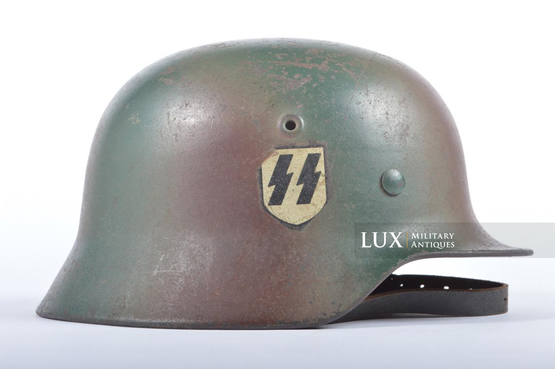 M40 Waffen-SS double decal three-tone spray camouflage combat helmet - photo 4