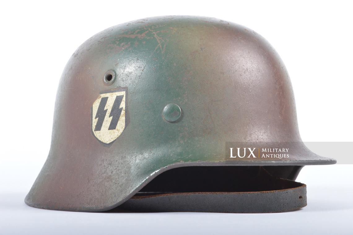 Casque M40 Waffen-SS double insigne camouflé trois tons - photo 7