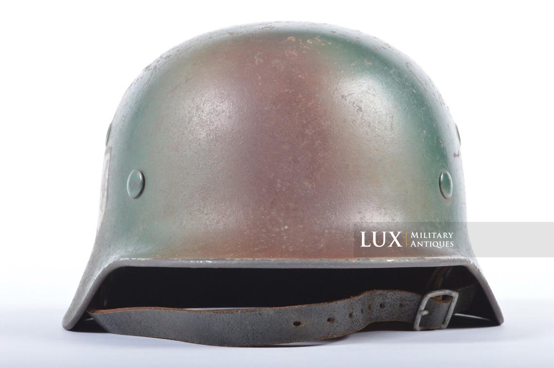 Casque M40 Waffen-SS double insigne camouflé trois tons - photo 8