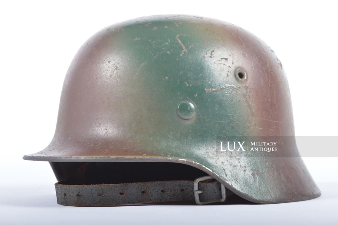 Casque M40 Waffen-SS double insigne camouflé trois tons - photo 9