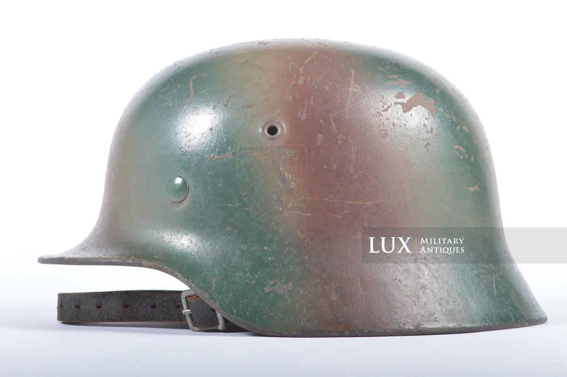 Casque M40 Waffen-SS double insigne camouflé trois tons - photo 10