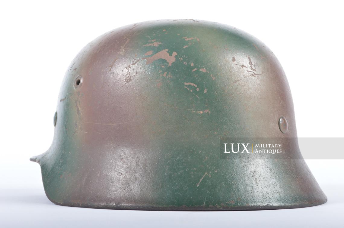 Casque M40 Waffen-SS double insigne camouflé trois tons - photo 11