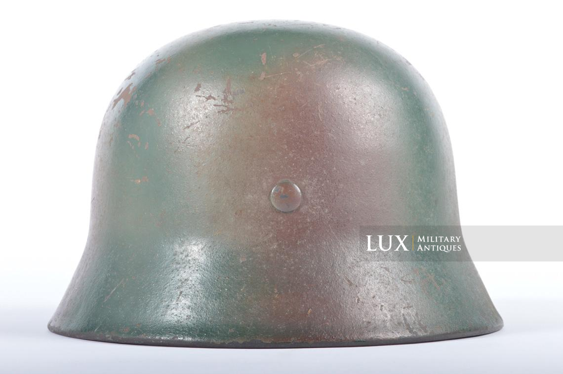 Casque M40 Waffen-SS double insigne camouflé trois tons - photo 12