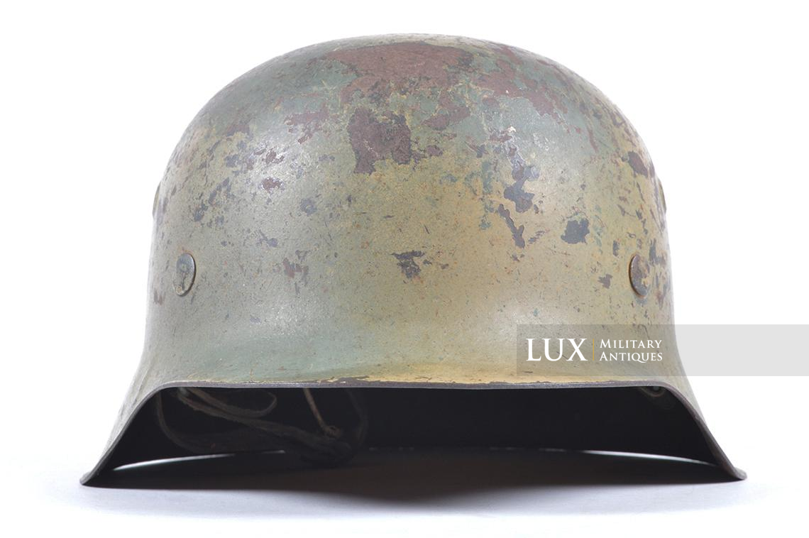 M42 Waffen-SS single decal two-tone spray camouflage combat helmet, « Normandy » - photo 8