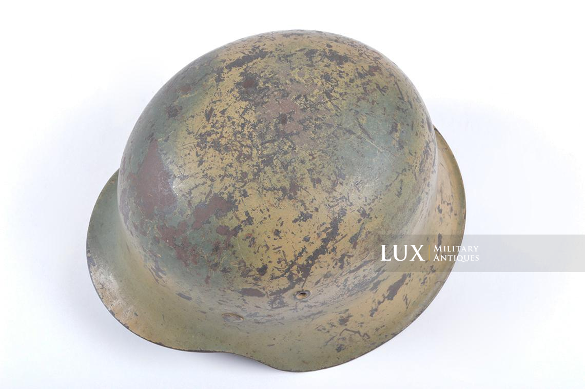 M42 Waffen-SS single decal two-tone spray camouflage combat helmet, « Normandy » - photo 15