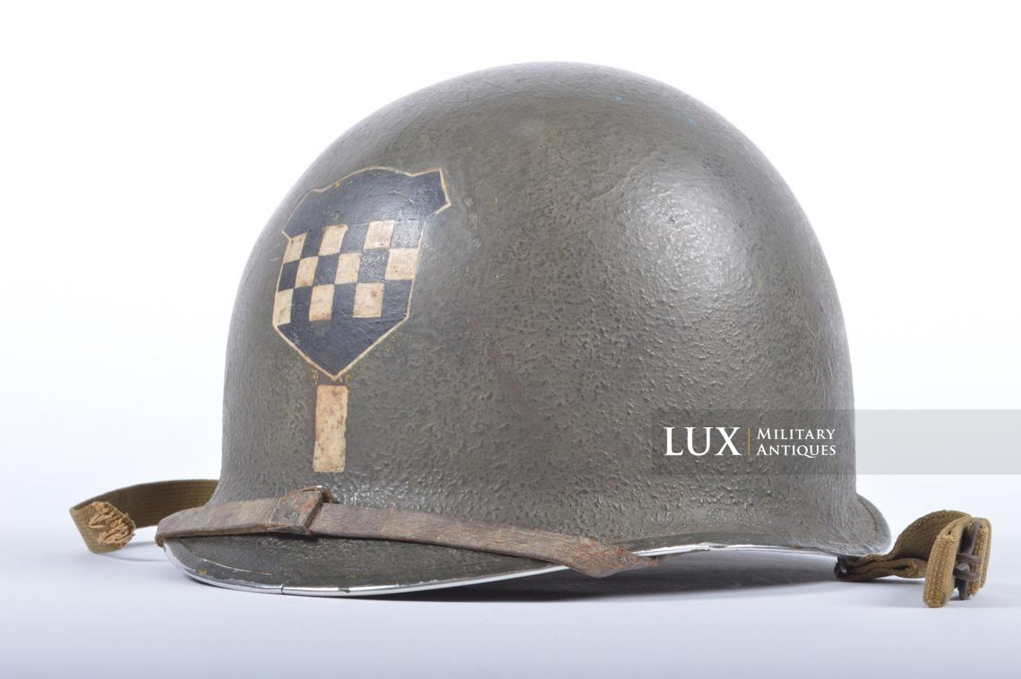 USM1 helmet, 924th FAB, 99th Infantry Division, Lt. Richard G. Fuchs - photo 14