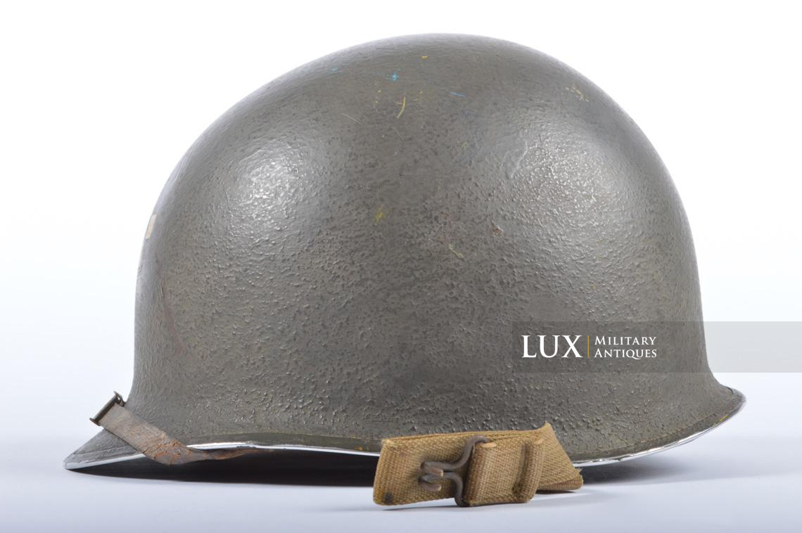 USM1 helmet, 924th FAB, 99th Infantry Division, Lt. Richard G. Fuchs - photo 12