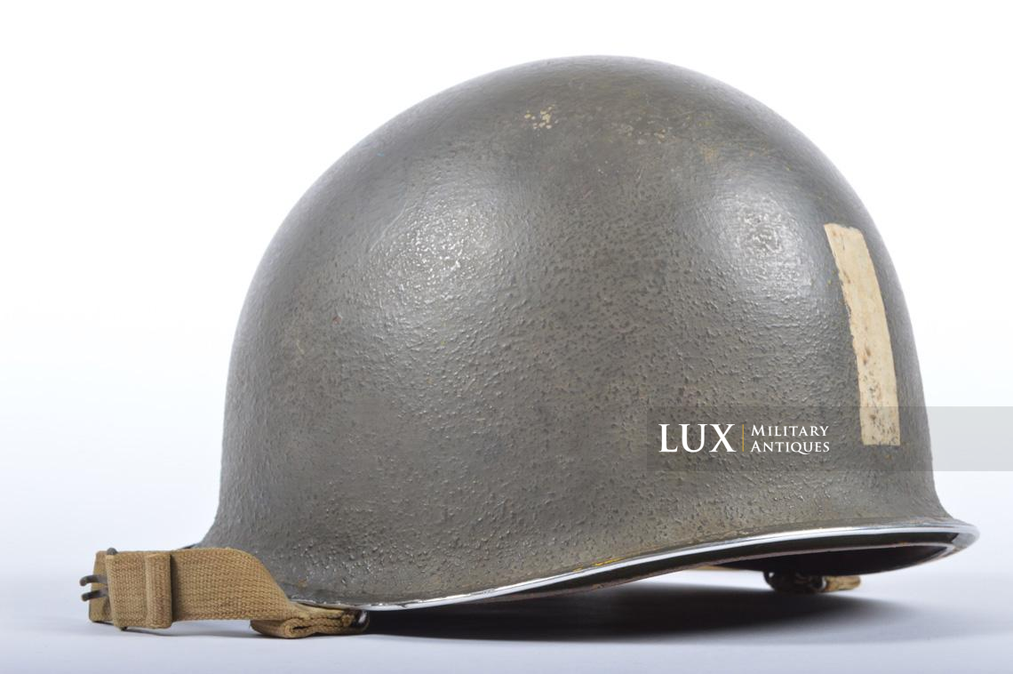 Casque USM1, 924th FAB, 99th Infantry Division, Lt. Richard G. Fuchs - photo 11