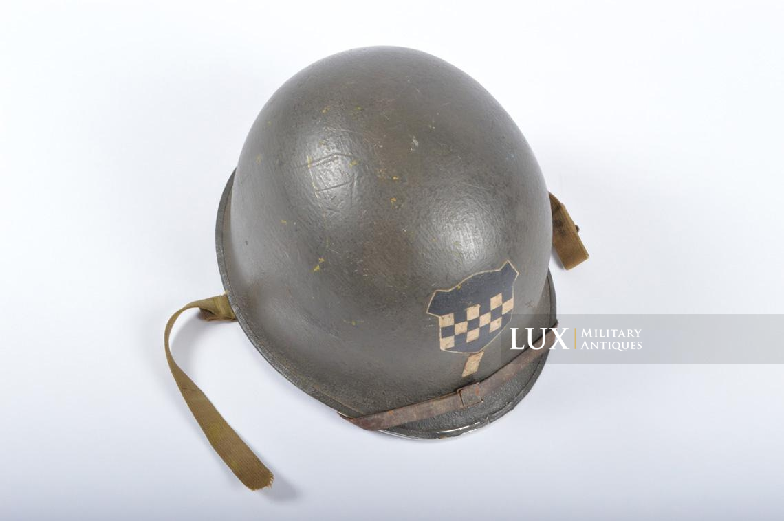 Casque USM1, 924th FAB, 99th Infantry Division, Lt. Richard G. Fuchs - photo 17