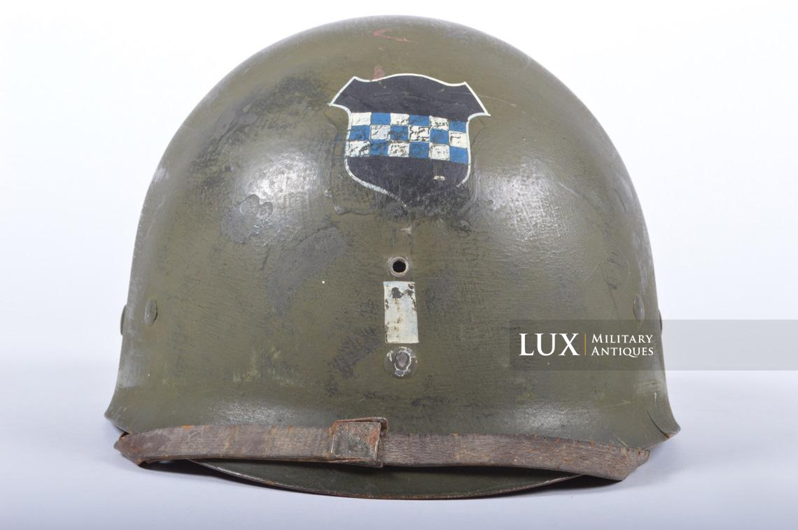 USM1 helmet, 924th FAB, 99th Infantry Division, Lt. Richard G. Fuchs - photo 49