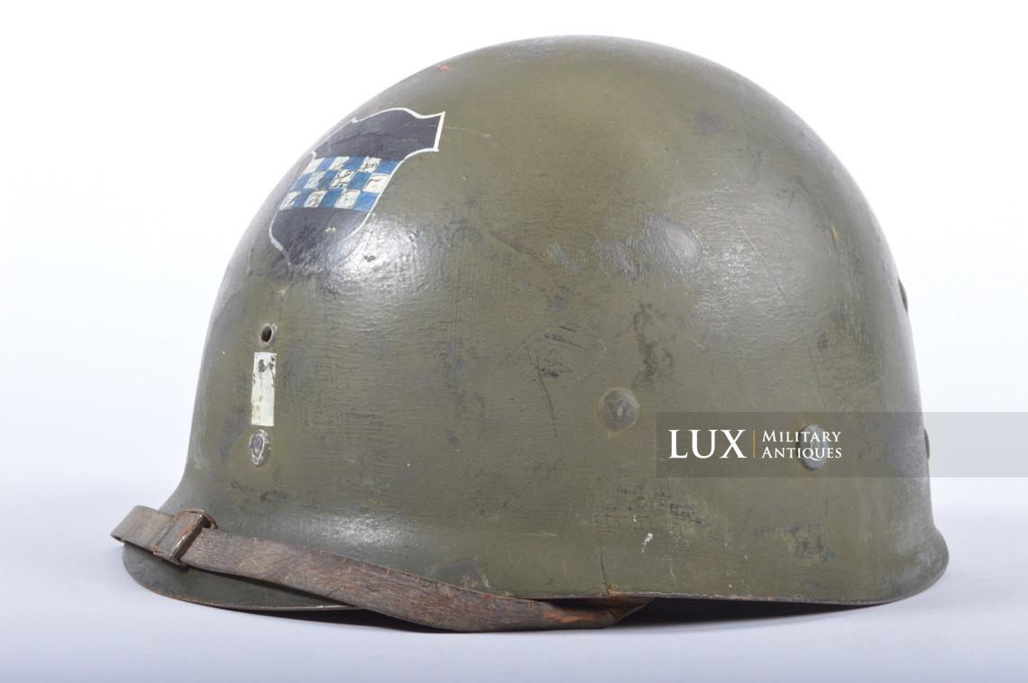 USM1 helmet, 924th FAB, 99th Infantry Division, Lt. Richard G. Fuchs - photo 50