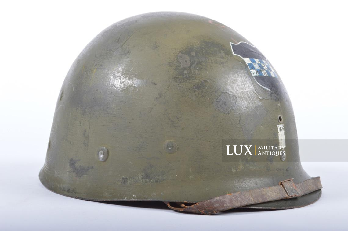 Casque USM1, 924th FAB, 99th Infantry Division, Lt. Richard G. Fuchs - photo 56