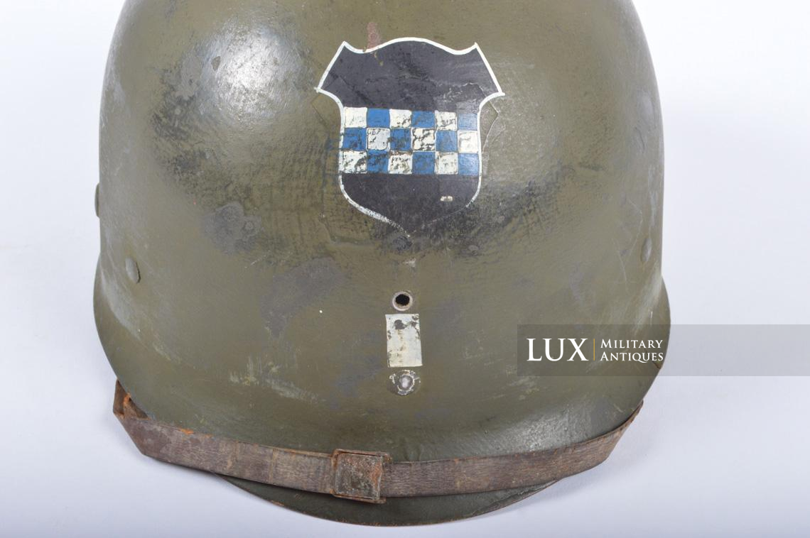 USM1 helmet, 924th FAB, 99th Infantry Division, Lt. Richard G. Fuchs - photo 58