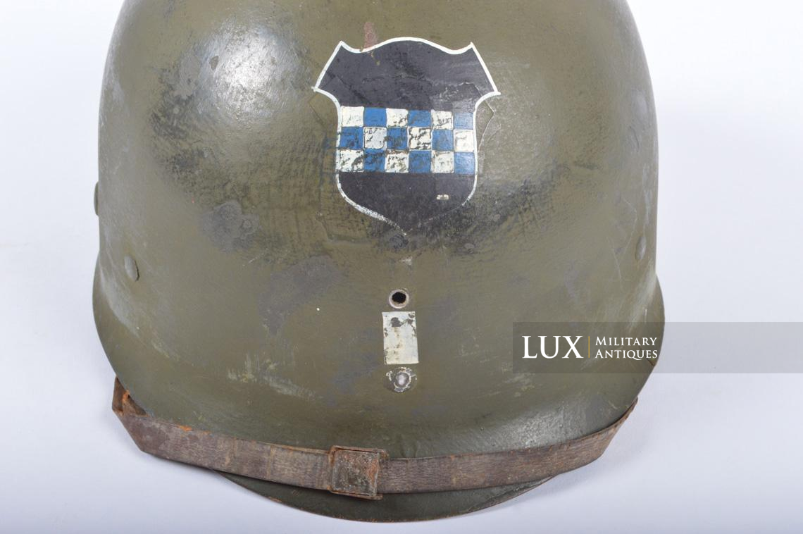 Casque USM1, 924th FAB, 99th Infantry Division, Lt. Richard G. Fuchs - photo 58