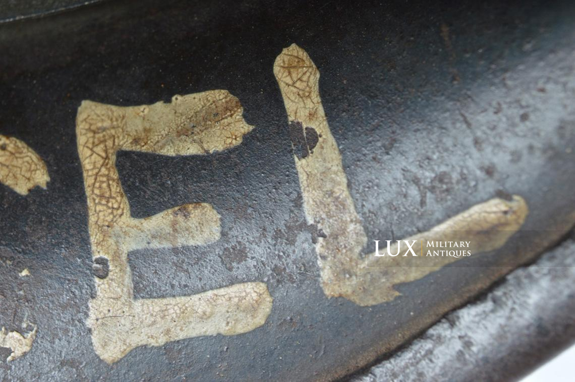 M35 Luftwaffe bailing wire three-tone brushed painted camouflage combat helmet, named - photo 61