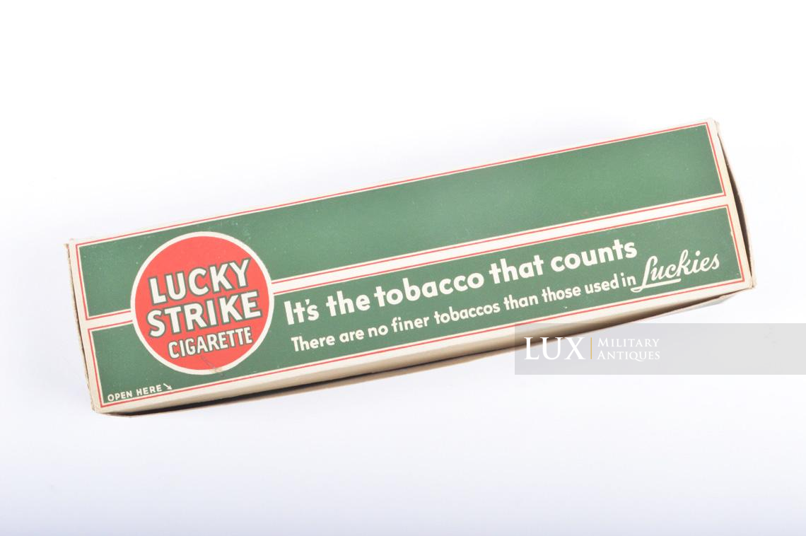 US cigarette carton pack, « Lucky Strike »