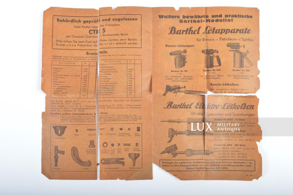 Réchaud allemand « Juwell 33 » - Lux Military Antiques - photo 22
