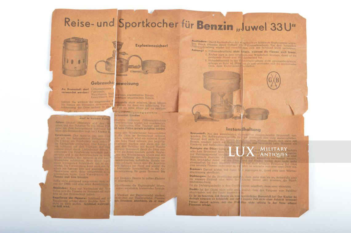 German soldier's cooking stove unit, « Juwell 33 » - photo 21