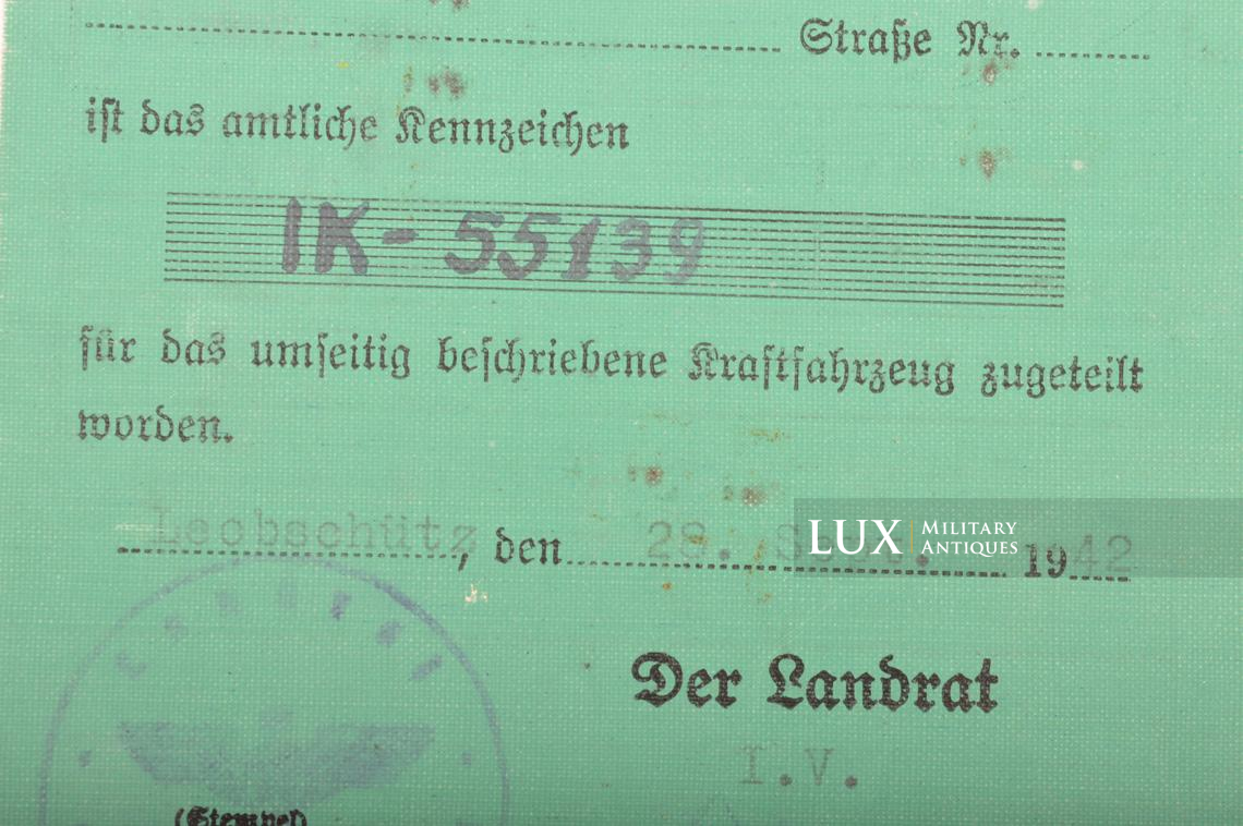 Document de bord de véhicule allemand et sa housse de protection, « VICTORIA A.G. » - photo 9
