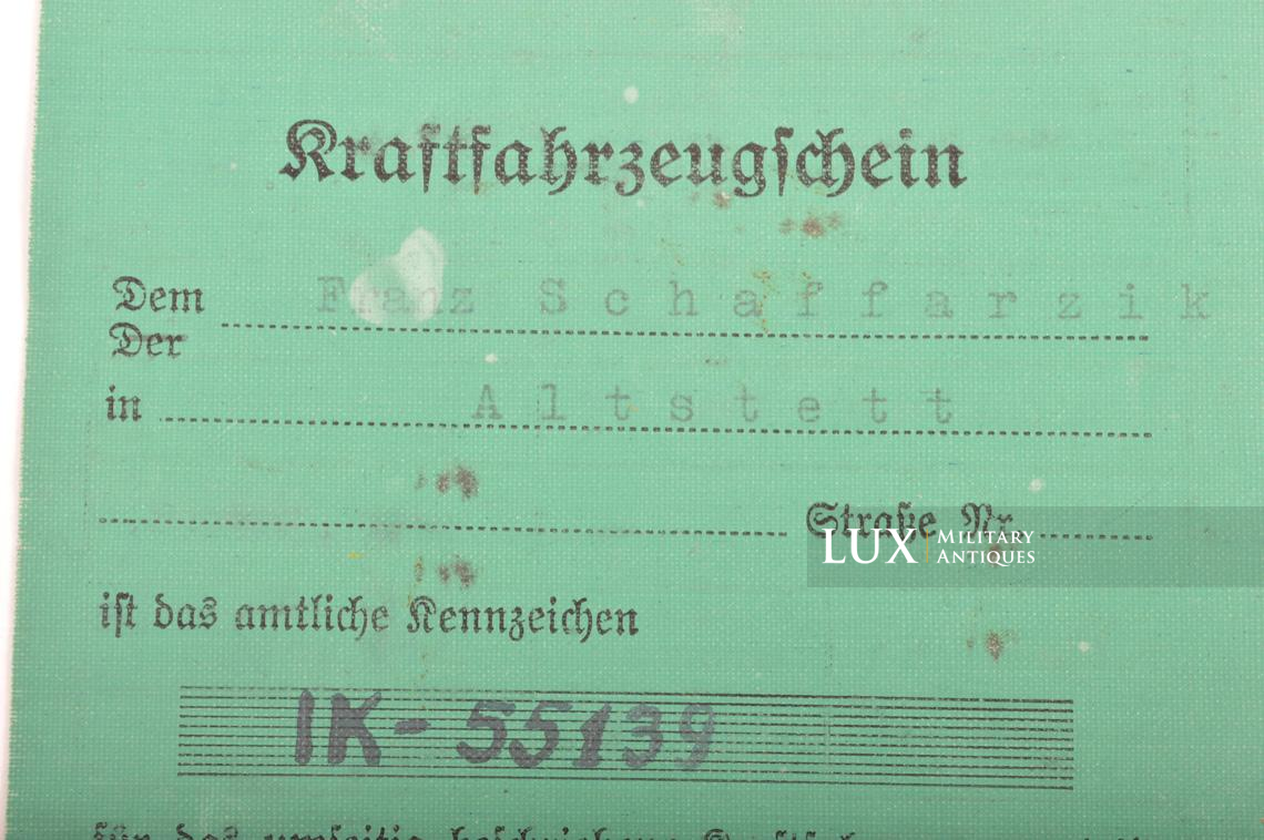 Document de bord de véhicule allemand et sa housse de protection, « VICTORIA A.G. » - photo 10
