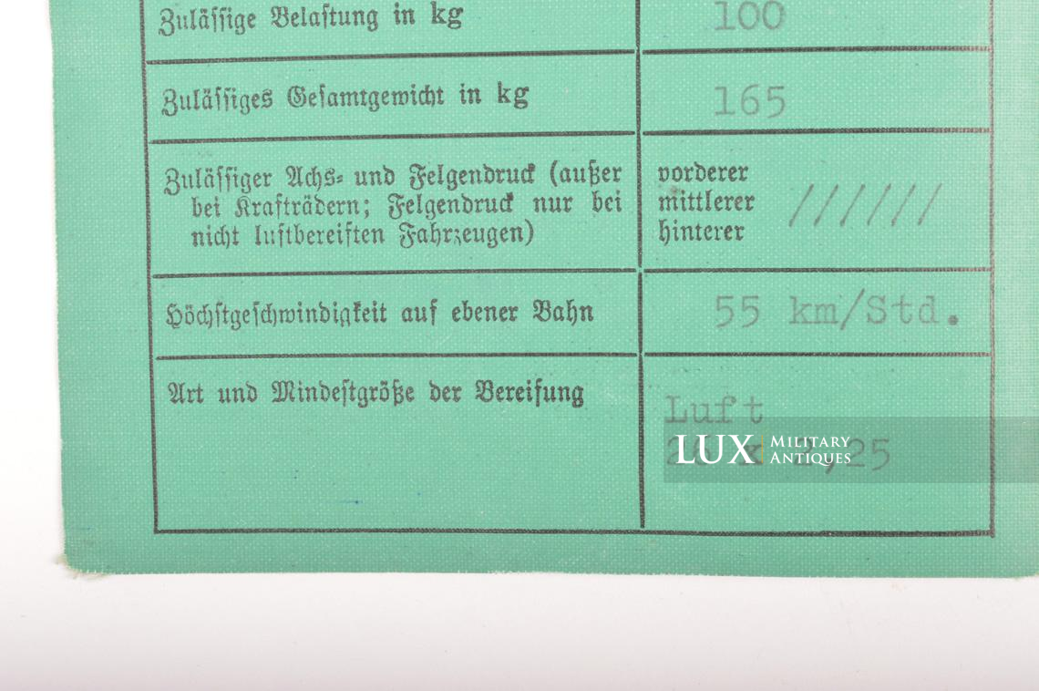 Document de bord de véhicule allemand et sa housse de protection, « VICTORIA A.G. » - photo 14