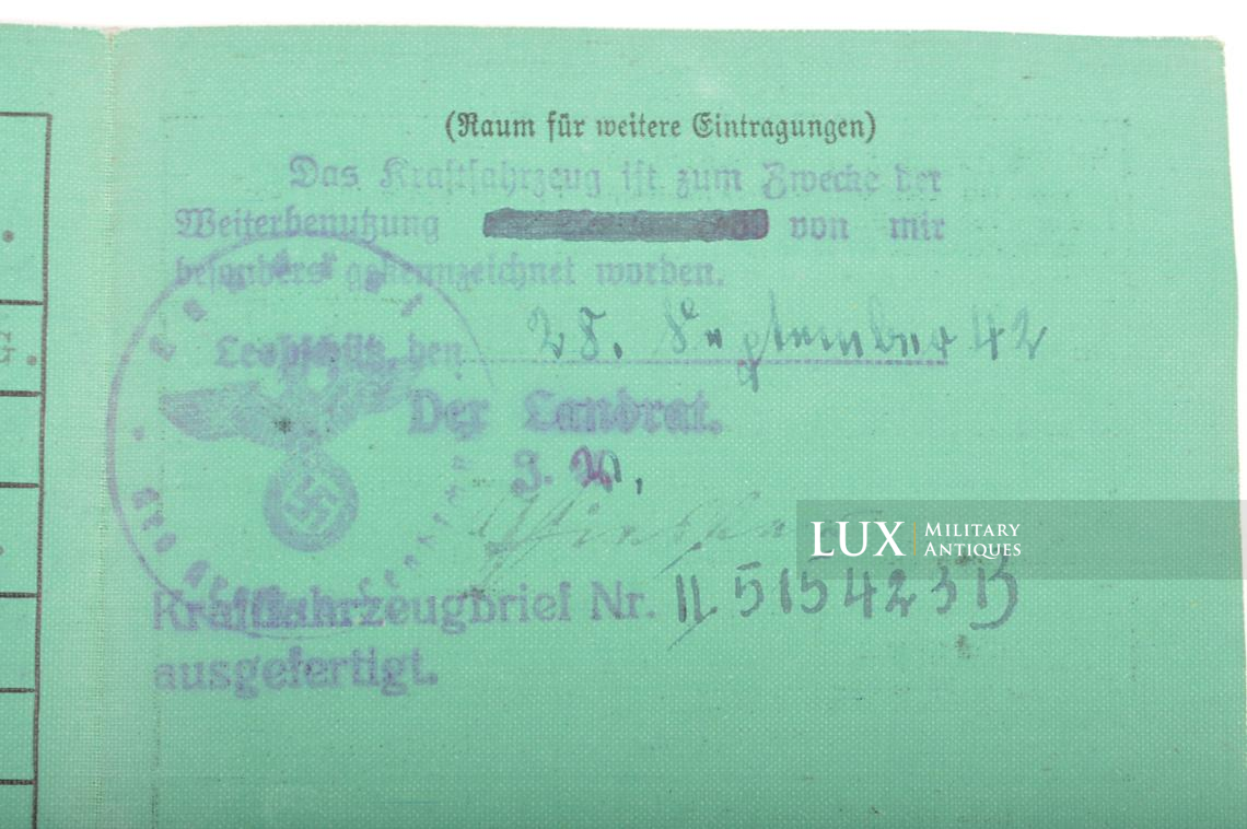 Document de bord de véhicule allemand et sa housse de protection, « VICTORIA A.G. » - photo 15