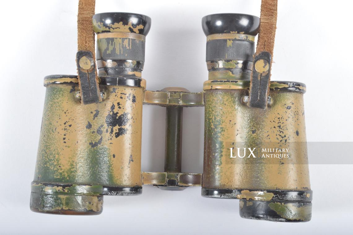 German three-tone Normandy camouflage 6x30 power binoculars , « dienstglass ddx » - photo 8