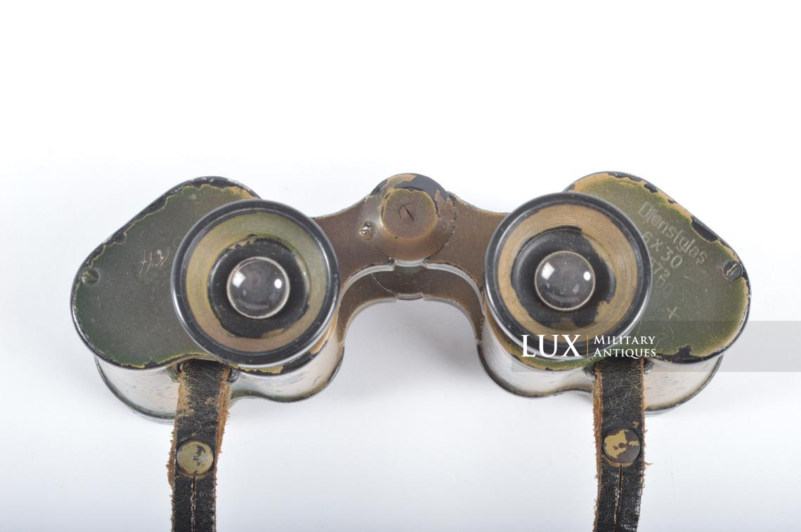 German three-tone Normandy camouflage 6x30 power binoculars , « dienstglass ddx » - photo 9