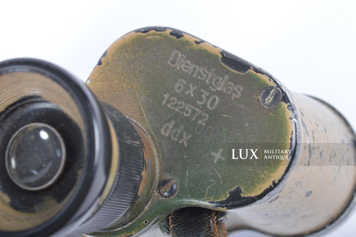 German three-tone Normandy camouflage 6x30 power binoculars , « dienstglass ddx » - photo 11