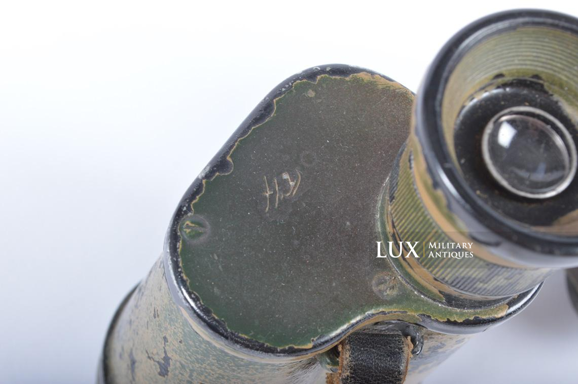 German three-tone Normandy camouflage 6x30 power binoculars , « dienstglass ddx » - photo 13