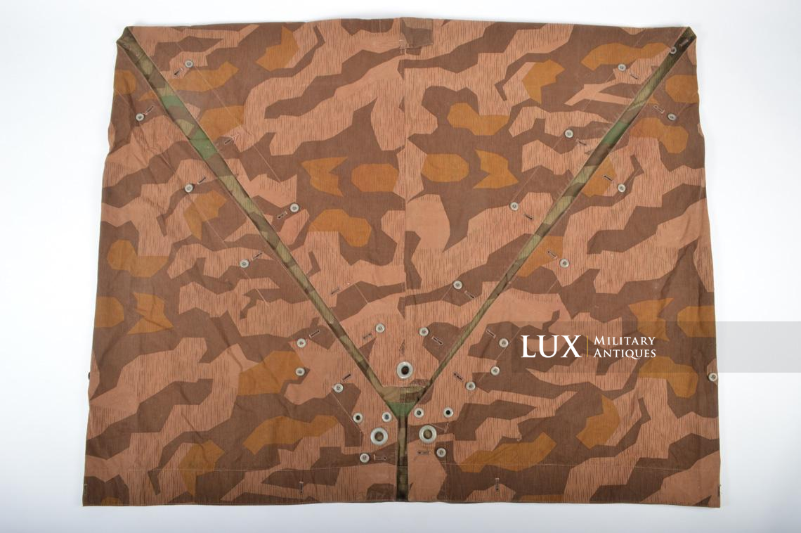 German Heer/Luftwaffe « BROWN » splinter camouflage shelter quarter/poncho, dated 1942 - photo 4