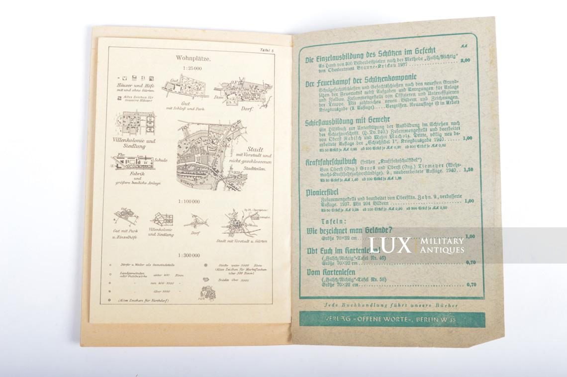 German soldier's map legend readers guide book, « Geländefibel » - photo 19