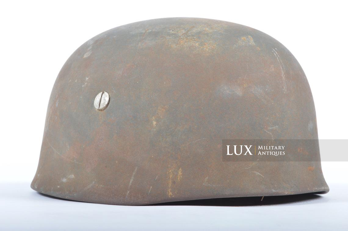 Late-war M38 German paratrooper combat helmet, « woodwork find » - photo 9