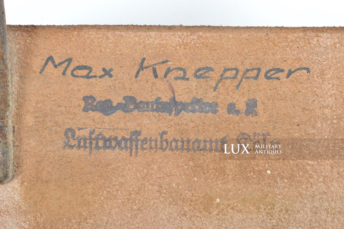 Trousse allemande d'outillage de pionnier en cuir, « Luftwaffe » - photo 10