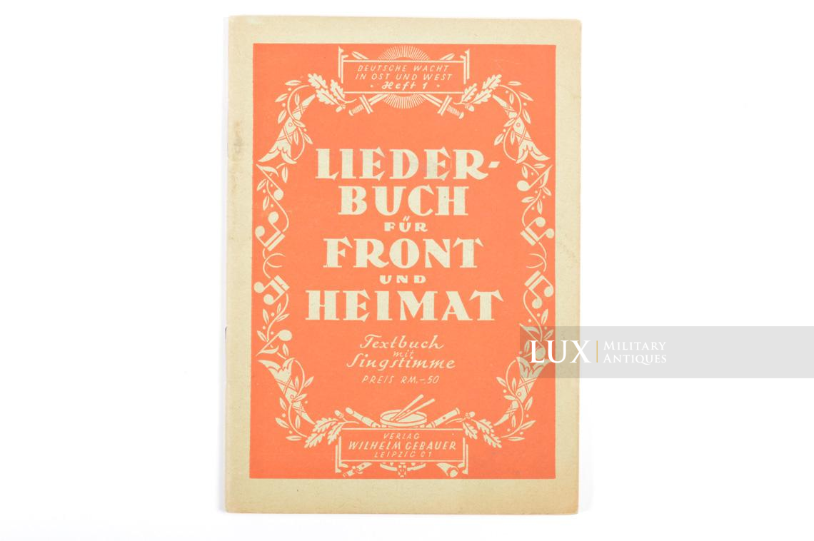 German Soldier's songs booklet, « Liederbuch für Front und Heimat » - photo 4