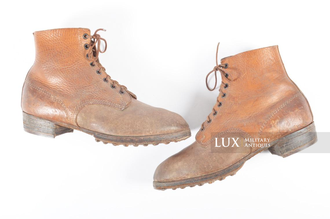 Late-war German low ankle combat boots, « RBNr 0/0714/0024 » - photo 4