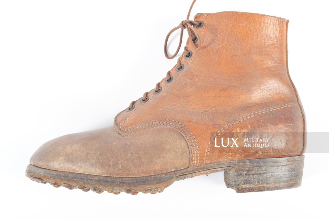 Late-war German low ankle combat boots, « RBNr 0/0714/0024 » - photo 7