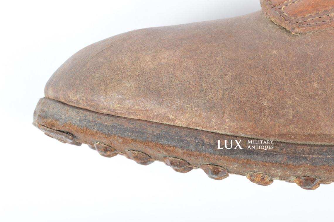 Late-war German low ankle combat boots, « RBNr 0/0714/0024 » - photo 8