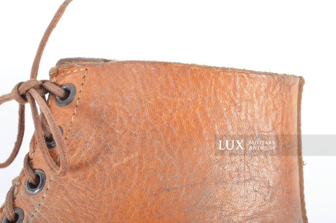 Late-war German low ankle combat boots, « RBNr 0/0714/0024 » - photo 10