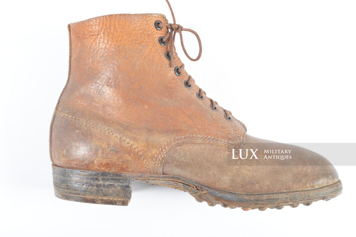 Late-war German low ankle combat boots, « RBNr 0/0714/0024 » - photo 13
