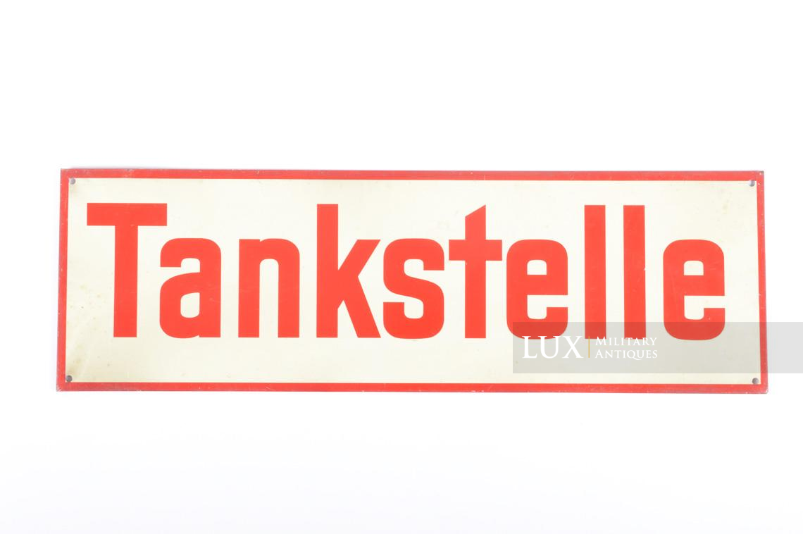 German army gas station location sign, « TANKSTELLE » - photo 4