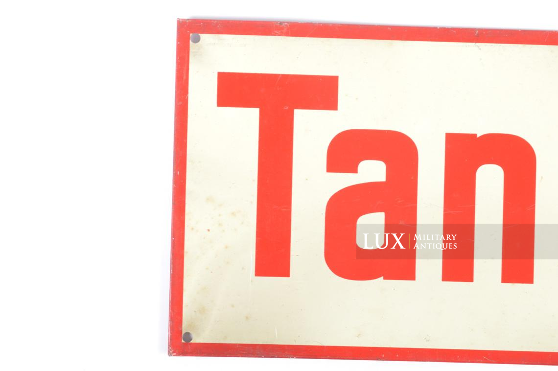 German army gas station location sign, « TANKSTELLE » - photo 8