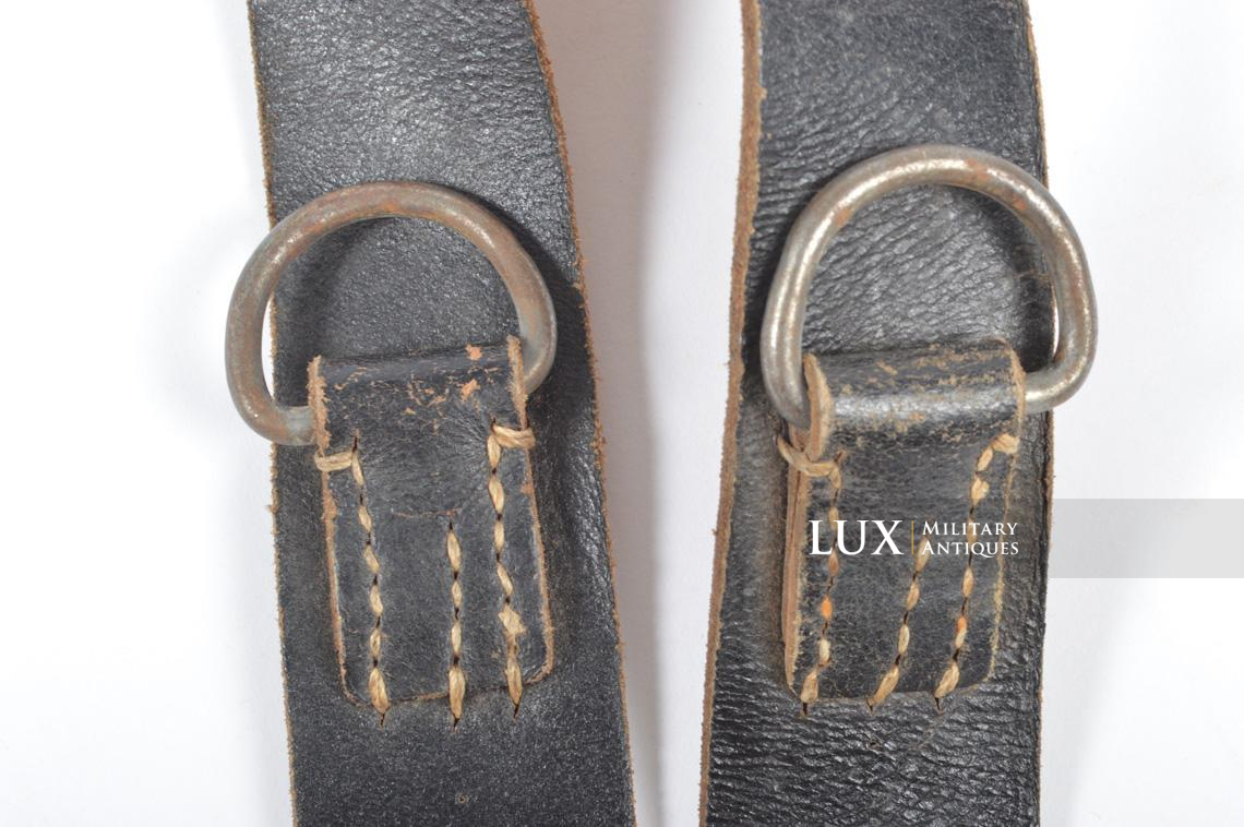 German late-war leather combat Y-straps, « RBNr » - photo 9