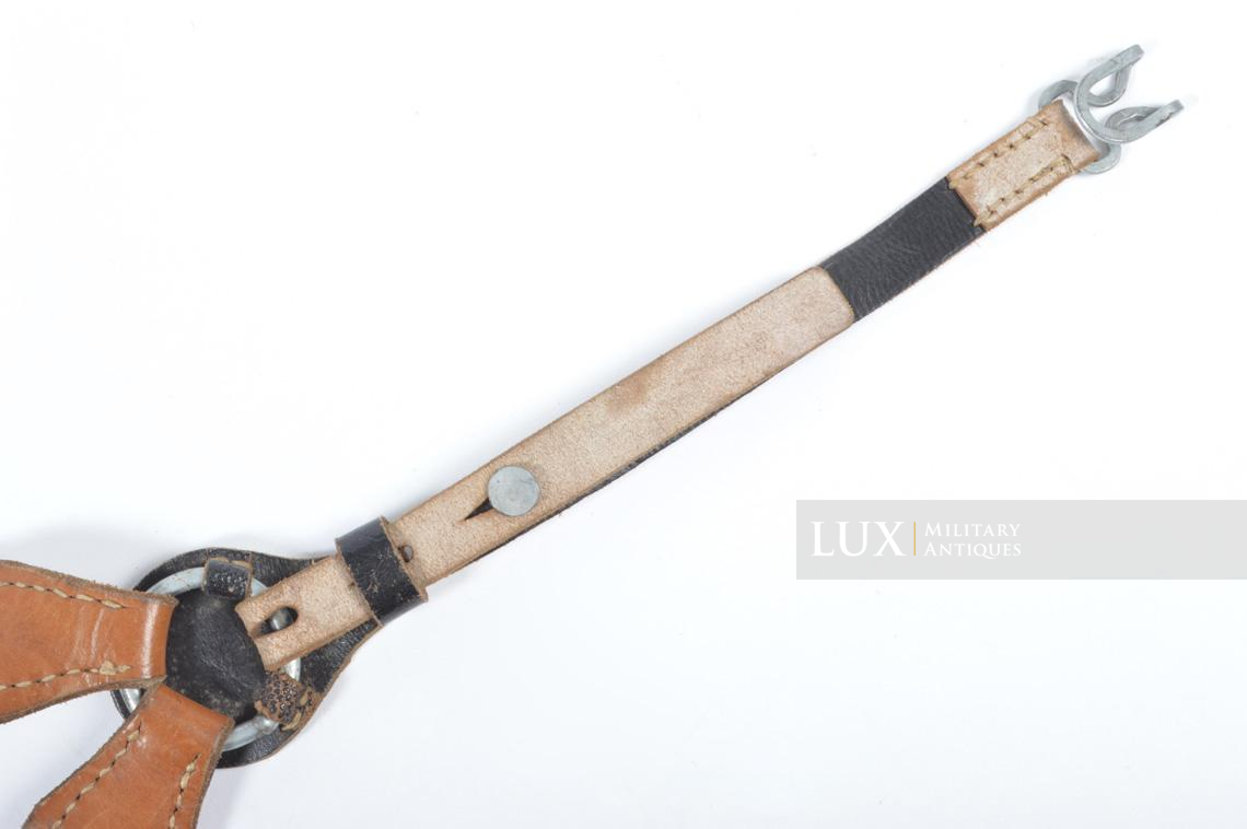 German late-war leather combat Y-straps, « RBNr » - photo 10