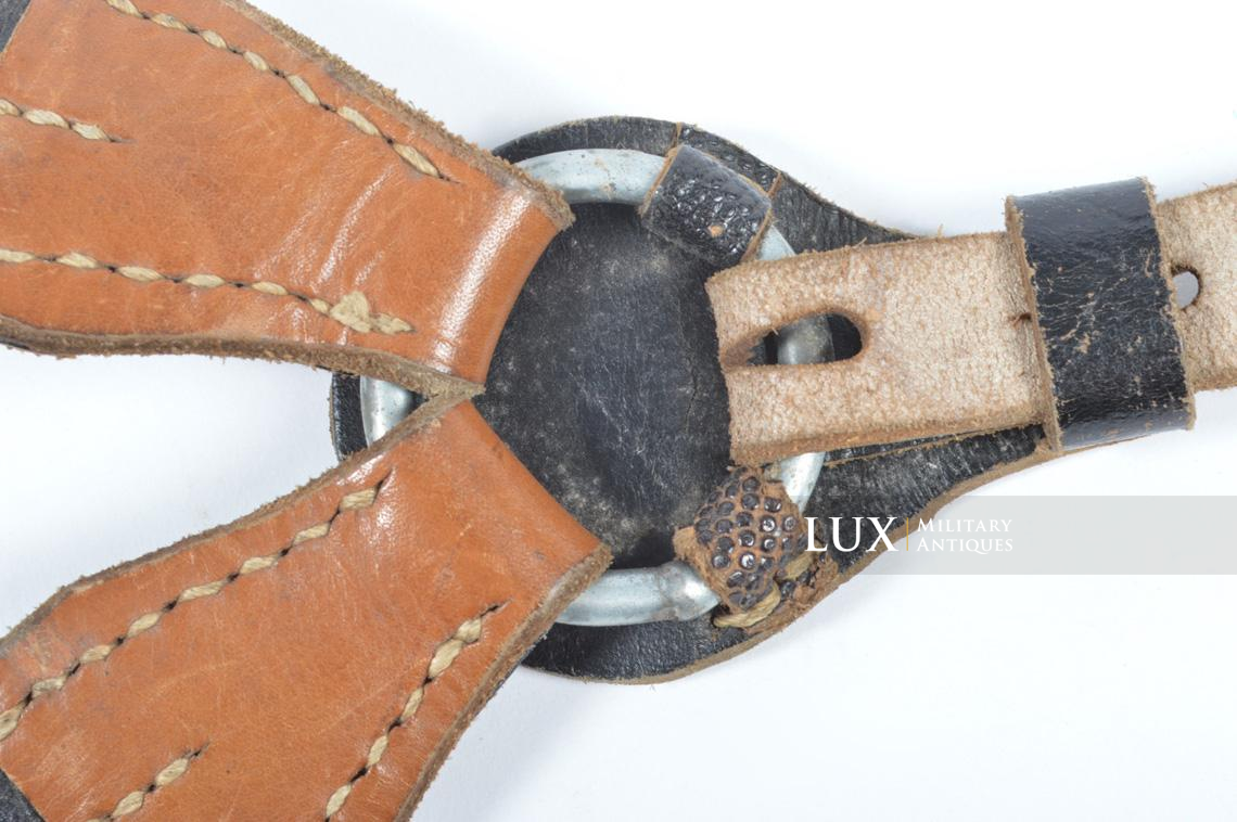 German late-war leather combat Y-straps, « RBNr » - photo 11