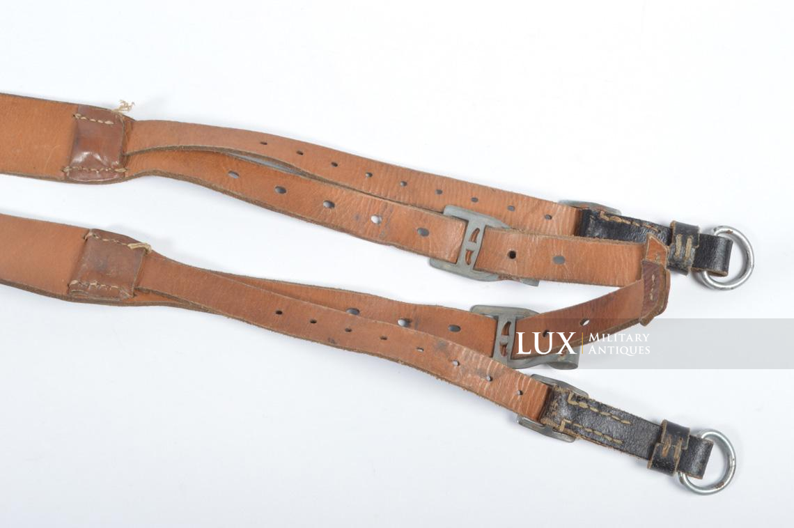 German late-war leather combat Y-straps, « RBNr » - photo 14