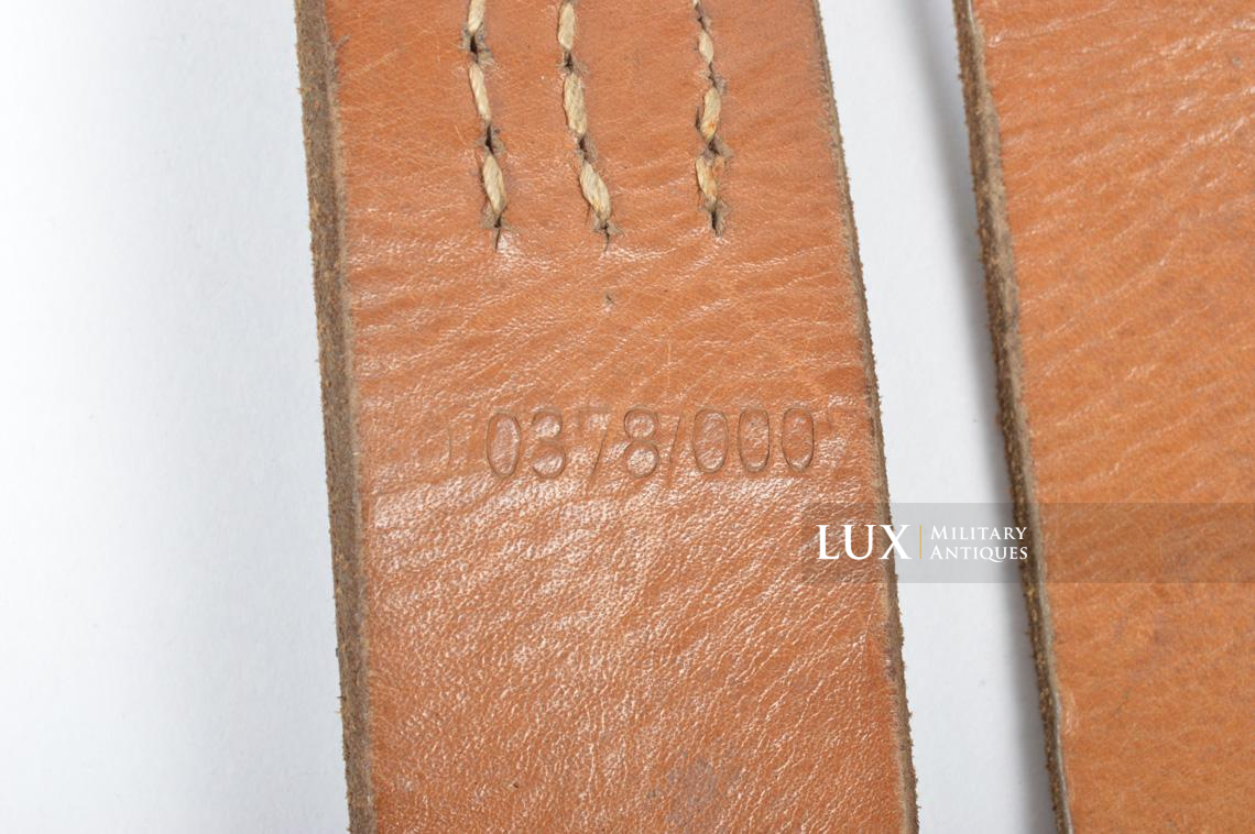 German late-war leather combat Y-straps, « RBNr » - photo 15