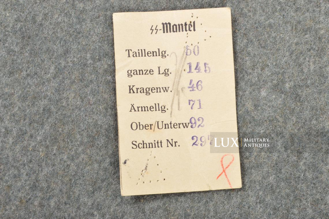 Waffen-SS M40 winter wool overcoat, « SS-Mantel » - photo 8